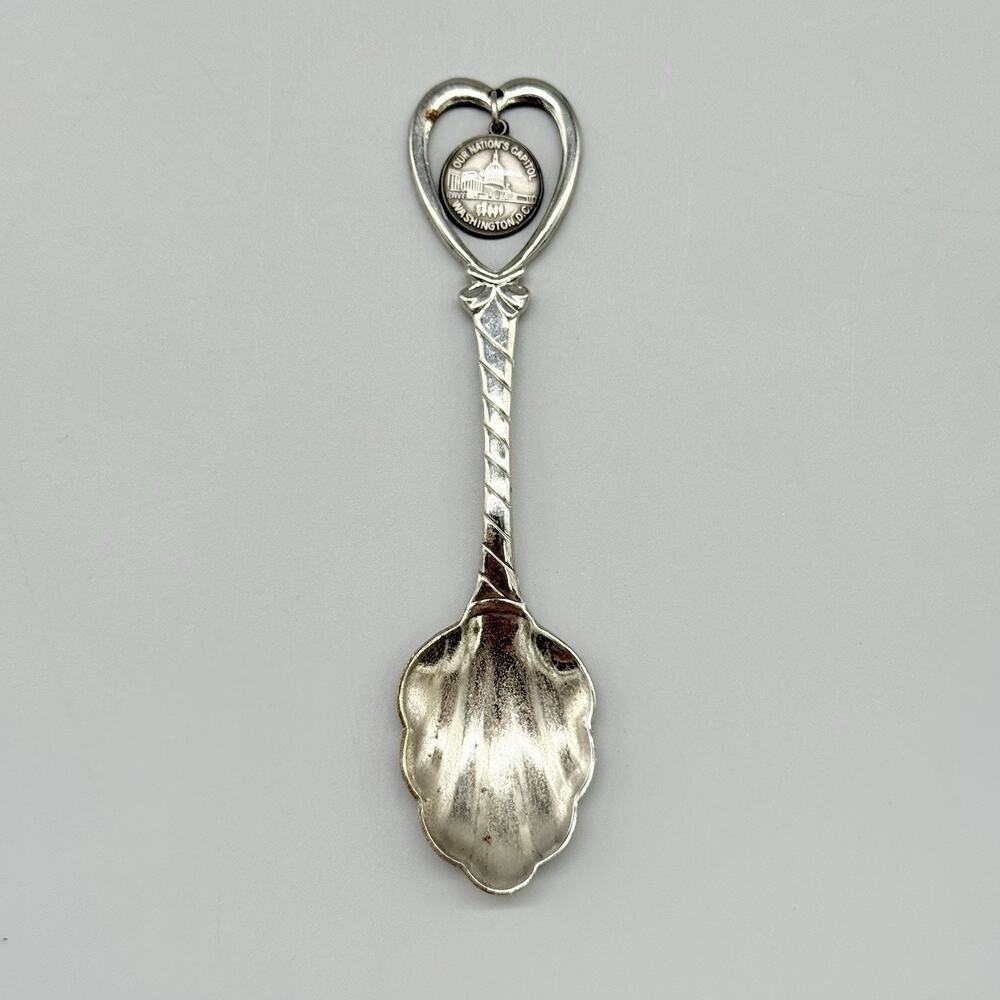 Washington D.C. Our Nations Capital Fort USA Vintage Mini Souvenir Spoon 4"